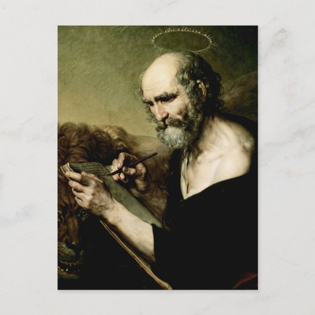 Saint Mark, Evangelist Postkarte (Vorderseite)