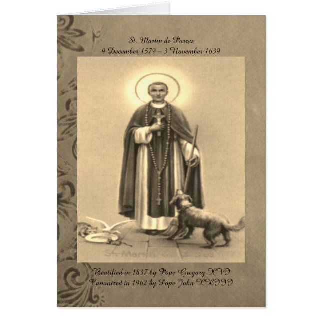 Saint Martin De Porres Gebet (Vorne)