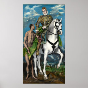 Saint Martin - El Greco, griechisches Kunstposter Poster