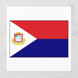 Saint Martin Flag Einladung