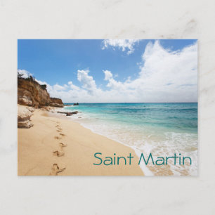 Saint Martin Insel. Karibik Postkarte