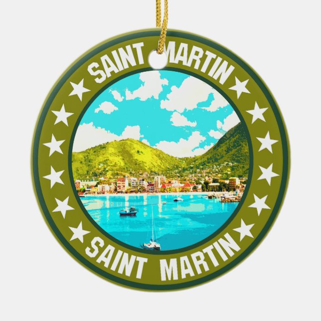 Saint Martin Keramik Ornament (Vorne)