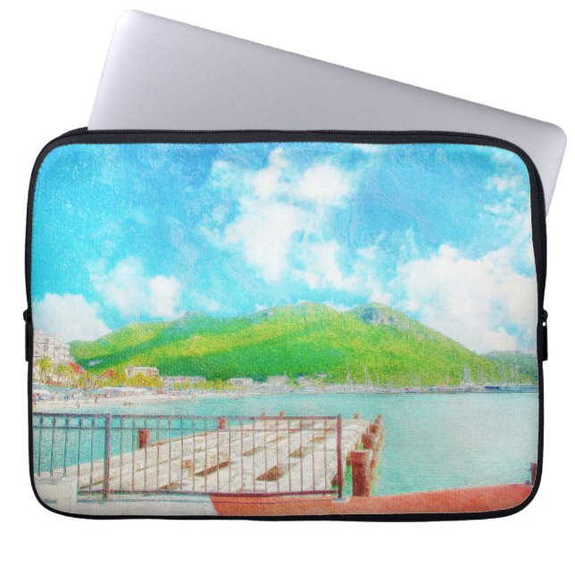 Saint Martin Laptopschutzhülle (Vorderseite)