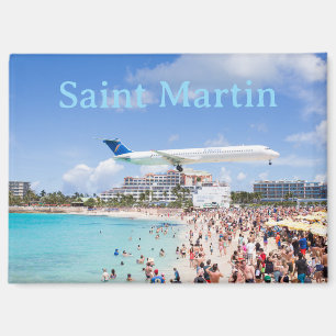 Saint Martin Maho Beach Reise Magnet