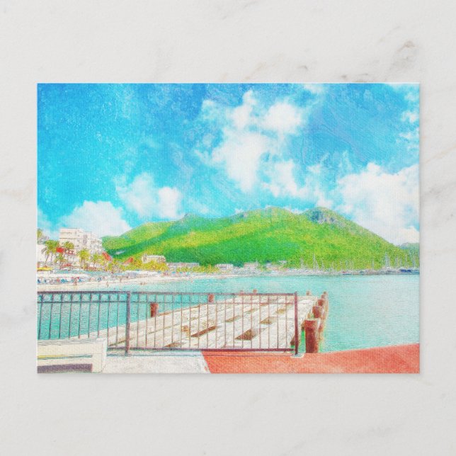 Saint Martin Postkarte (Vorderseite)