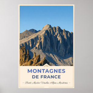 Saint-Martin-Vésubie, Frankreich – Rocky Mountain Poster