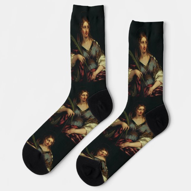 Saint Martina von Rom, Pietro Berrettini Socken (Linkes Detail)