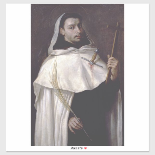 Saint Martyr Angelus von Jerusalem Aufkleber (Blatt)