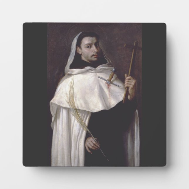 Saint Martyr Angelus von Jerusalem Fotoplatte (Vorderseite)