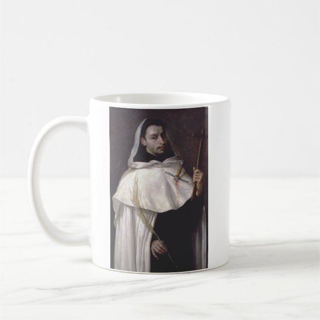 Saint Martyr Angelus von Jerusalem Kaffeetasse (Links)