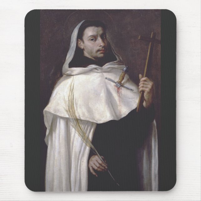 Saint Martyr Angelus von Jerusalem Mousepad (Vorne)