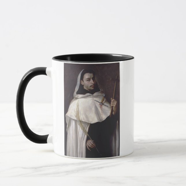 Saint Martyr Angelus von Jerusalem Tasse (Links)