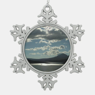 Saint Mary Lake I - Glacier National Park Schneeflocken Zinn-Ornament