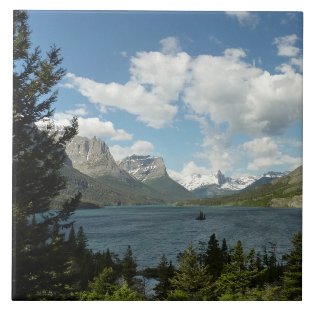 Saint Mary Lake II am Glacier National Park Fliese (Vorderseite)