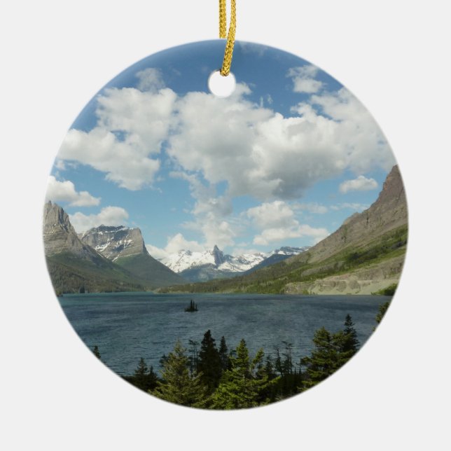 Saint Mary Lake II am Glacier National Park Keramikornament (Vorne)