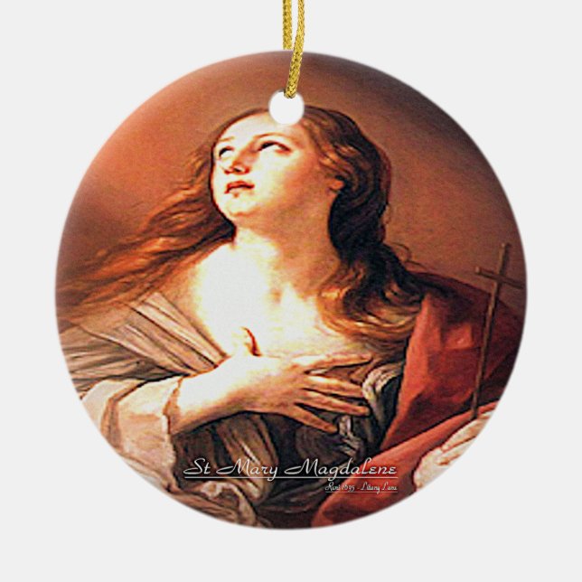 Saint Mary Magdalen Keramik Ornament (Vorne)
