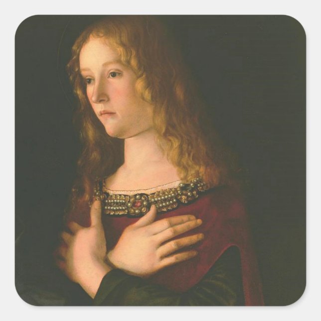 Saint Mary Magdalene - Bellini Quadratischer Aufkleber (Vorderseite)
