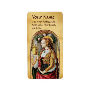 SAINT MARY MAGDALENE Parchment Adressaufkleber