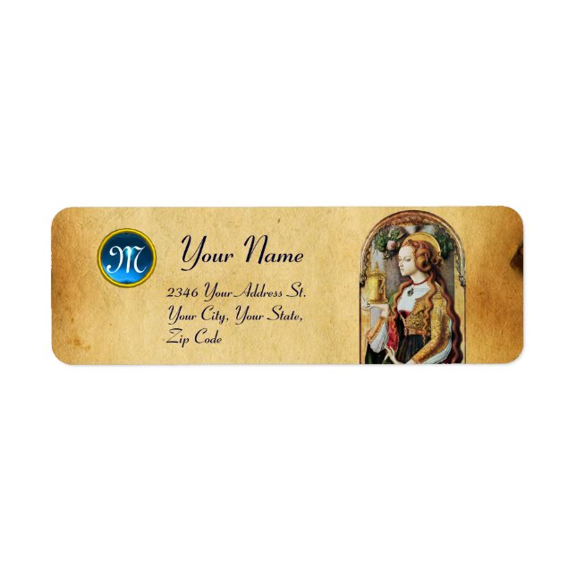 SAINT MARY MAGDALENE Parchment Gemstone Monogramm (Vorne)