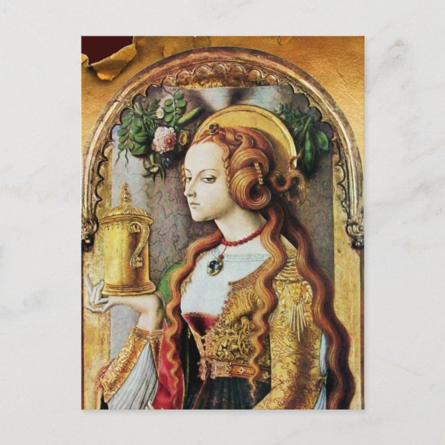 SAINT MARY MAGDALENE Parchment Postkarte (Vorderseite)