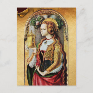 SAINT MARY MAGDALENE Parchment Postkarte