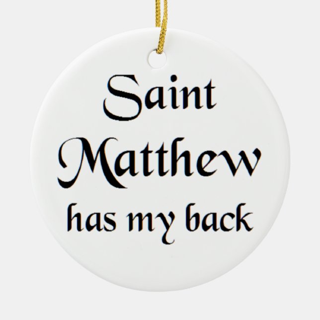 saint matthew keramik ornament (Vorne)