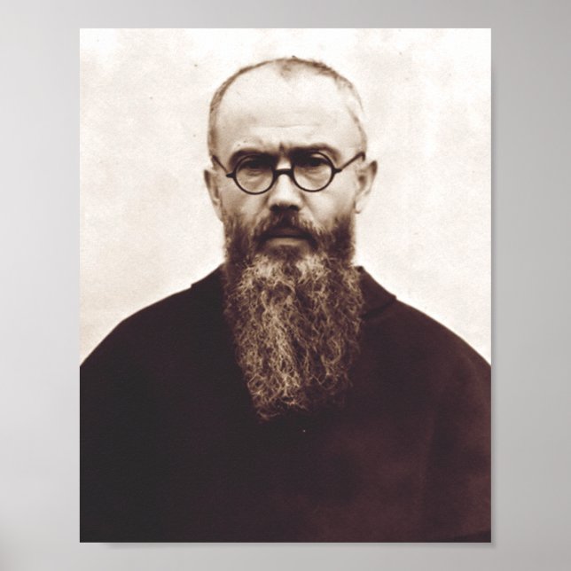 Saint Maximilian Kolbe polnischer katholischer Pri Poster (Vorne)