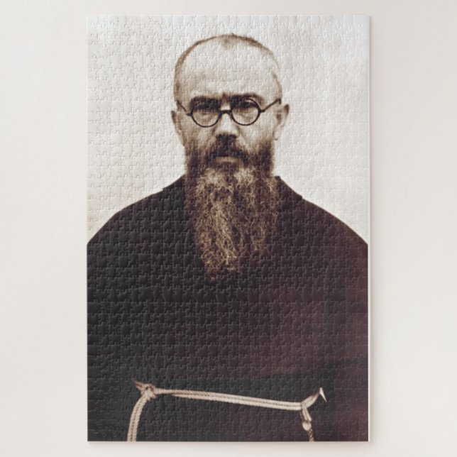 Saint Maximilian Kolbe polnischer katholischer Pri Puzzle (Vertikal)