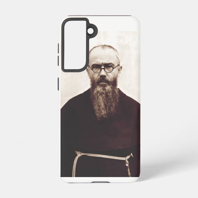 Saint Maximilian Kolbe polnischer katholischer Pri Samsung Galaxy Hülle (Rückseite)