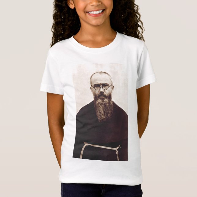 Saint Maximilian Kolbe polnischer katholischer Pri T-Shirt (Vorderseite)