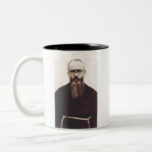 Saint Maximilian Kolbe polnischer katholischer Pri Zweifarbige Tasse