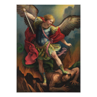 Saint Micahel der Erzengel Fotodruck