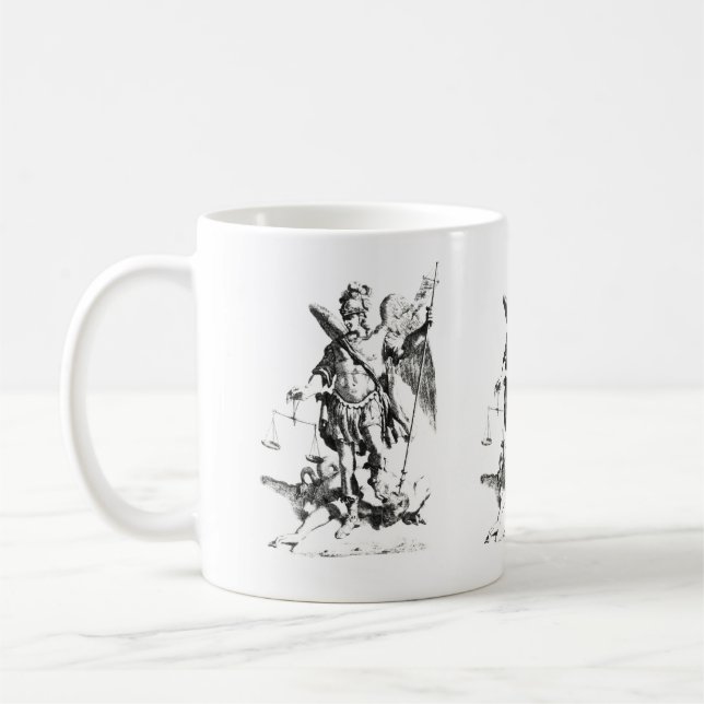 Saint Michael Archangel Coffee Tasse (Links)