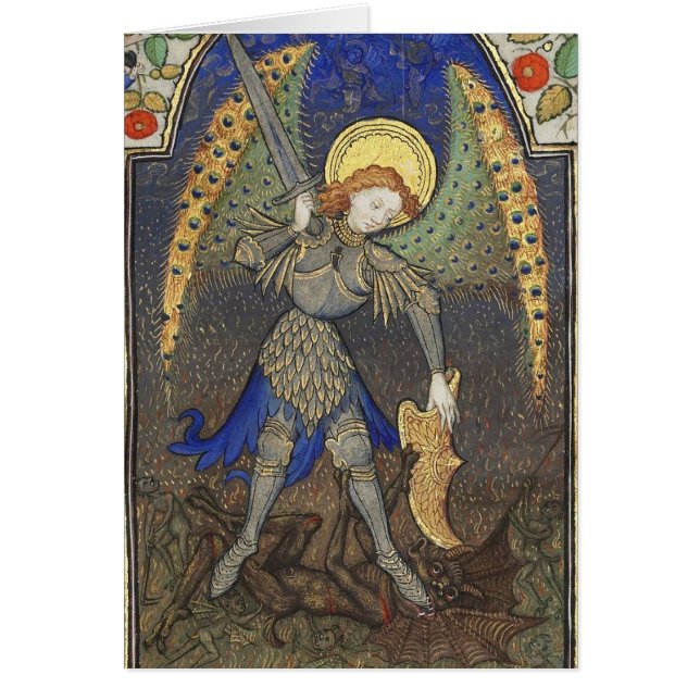 SAINT MICHAEL ARCHANGEL MIT DEVILLGEBEN (Vorne)