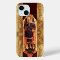 SAINT MICHAEL ARCHANGEL MIT DRAGON OLD PARCHING