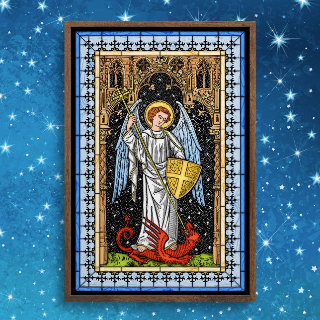 Saint Michael Battles das Besenplakat Poster (Von Creator hochgeladen)