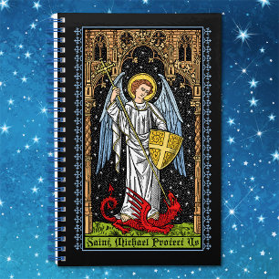 Saint Michael Battles the Beast-Notebook Notizbuch