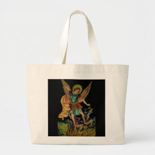 Saint Michael Blessing Tote Bag Jumbo Stoffbeutel
