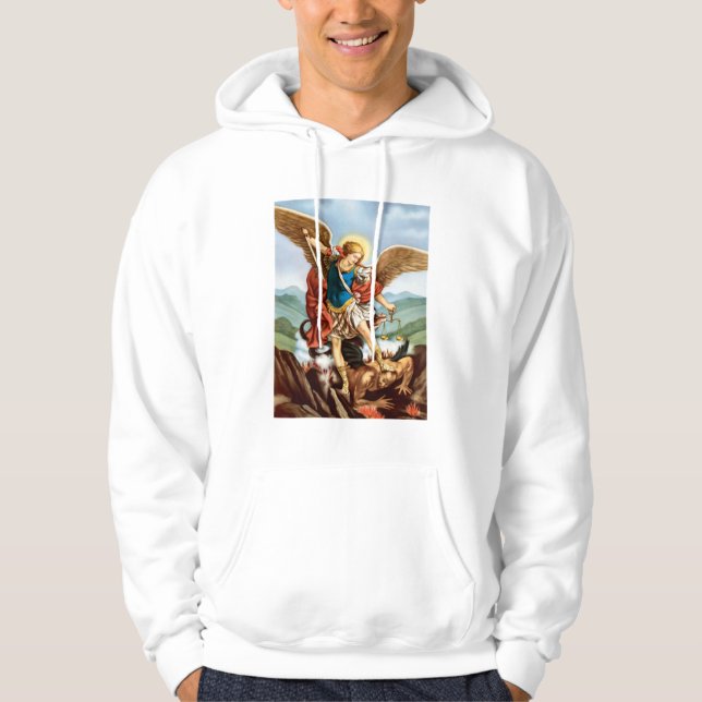 Saint Michael der Erzengel Hoodie (Vorderseite)