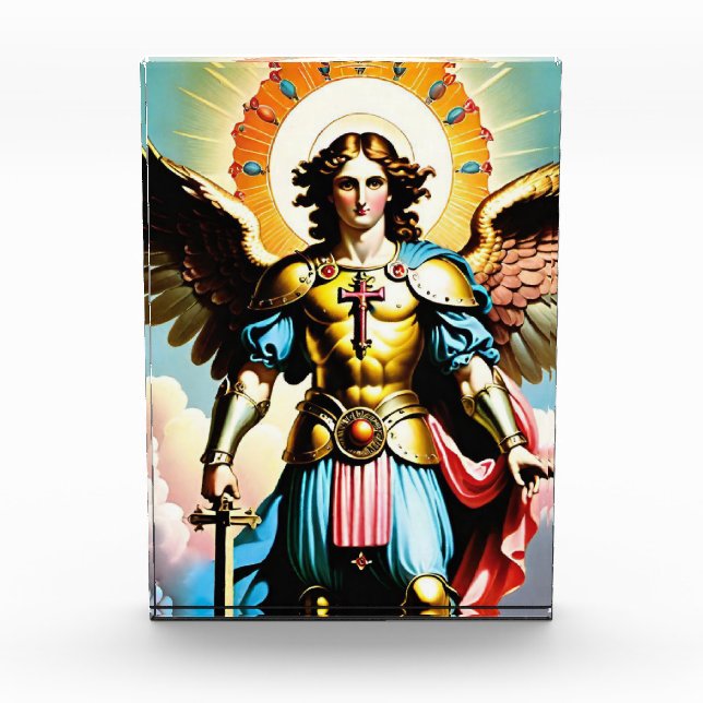 Saint Michael Foto Block, katholisch (Vorderseite)