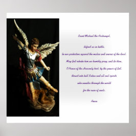 Saint Michael Gebet Poster