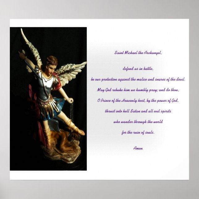 Saint Michael Gebet Poster (Vorne)