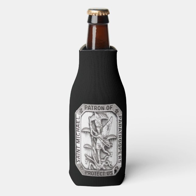 SAINT MICHAEL PATRON SAINT OF PARATROOPERS FLASCHENKÜHLER (Flaschenvorderseite)