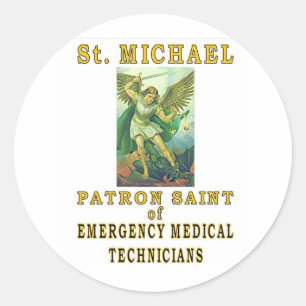 SAINT MICHAEL RUNDER AUFKLEBER