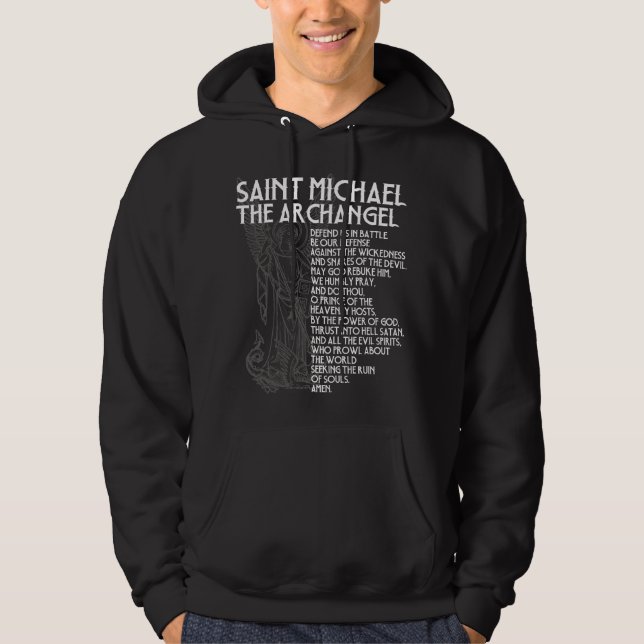 Saint Michael the Archangel Prayer Catholic Tradit Hoodie (Vorderseite)