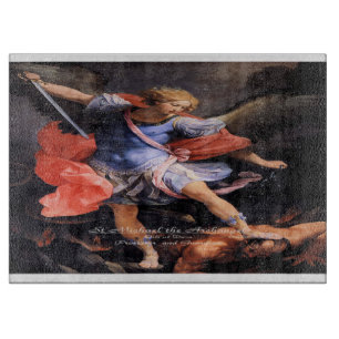 Saint Michael The Archangel Quis ut Deus Schneidebrett