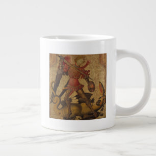 Saint Michael und der Drache Jumbo-Tasse