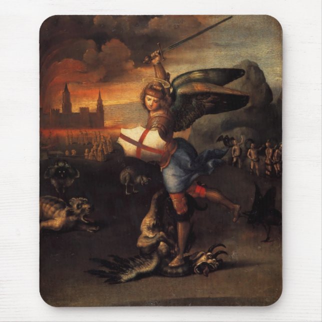 Saint Michael und der Drache Mousepad (Vorne)
