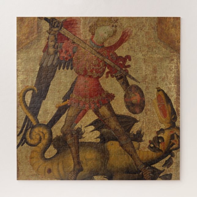 Saint Michael und der Drache Puzzle (Horizontal)