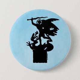Saint Michael und Dragon Button
